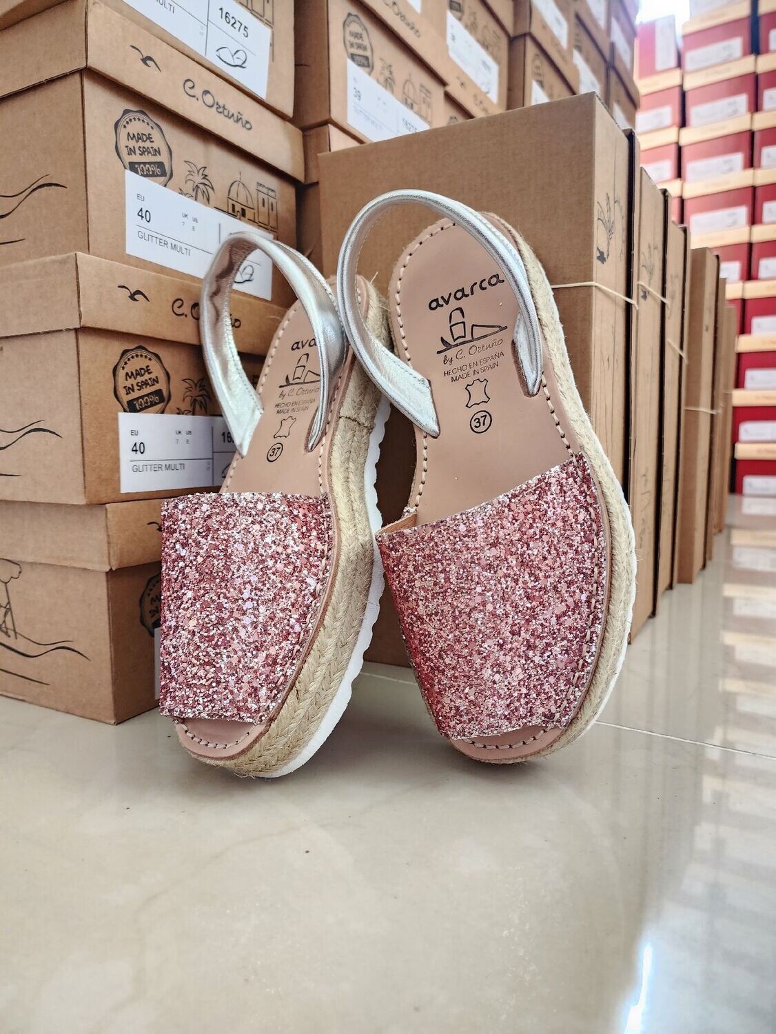 Glitter - Double Yute, Color: Rose, Size: 34 (US 4)