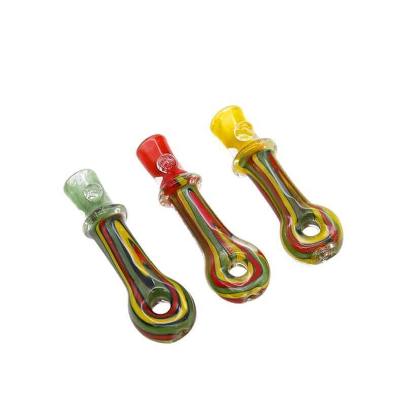 Slim Donut Hole Rasta Chillum