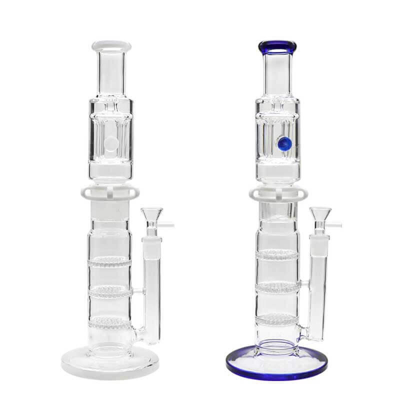 Triple Honeycomb with 4 Arm Perc (Ass. Colors) 14 in