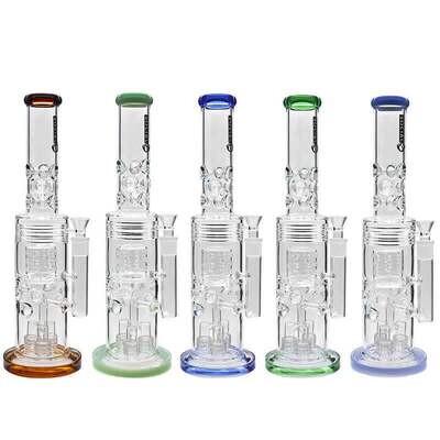 Centaur Triple Matrix w/ Barrel Perc Waterpipe 18in