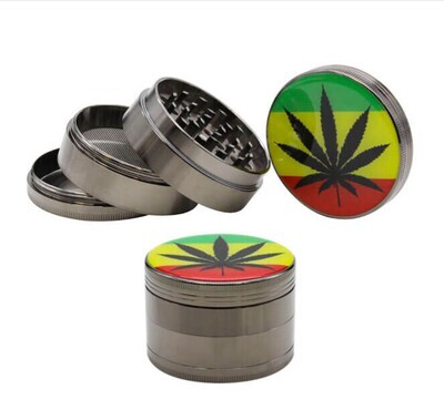 Rasta Flag 4 pt Heavy Grinder 60mm