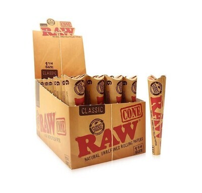 RAW Classic Hemp Cones (1 1/4)