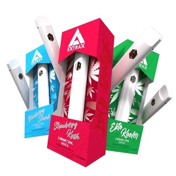 Delta Extrax THCh THCjd Disposable | 2Grams, Flavor: Blueberry Skunk