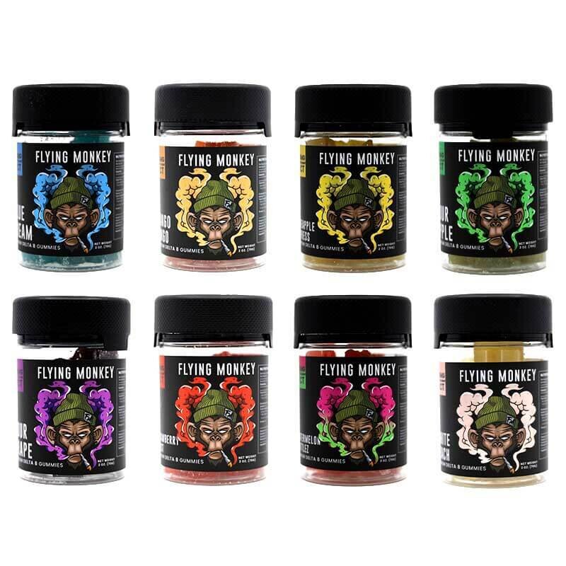 Flying Monkey Delta 8 Gummies 1000 mg, Flavor: Watermelon Zkittlez