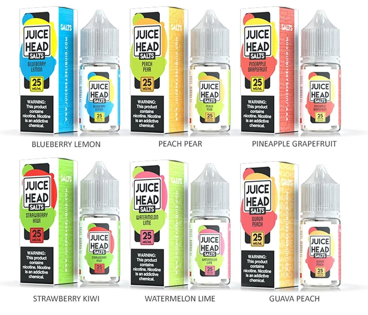 Juice Head Salt Base Nicotine Liquids
