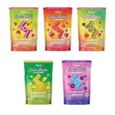 Crumbs Delta 8 Infused Sour Belts | 10 Counts | 3000 MG