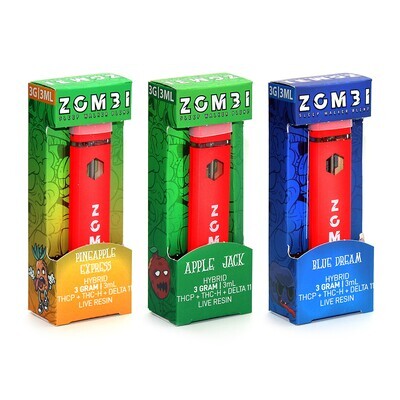 Zombi + Extrax Delta 11+THCP+THC-H Live Resin 3G Disposable