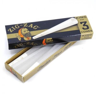 Zig Zag Ultra Thin Cones King Size