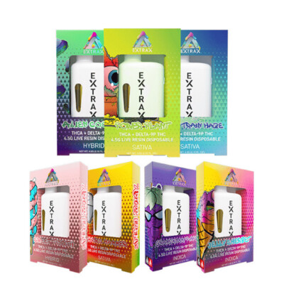 Extrax Adios Blend D9 THCA+THC-P Live Resin Disposables 4.5g