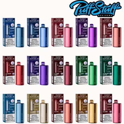 Funky lands| TI7000 | 5% Nicotine , Flavor: Blue Razz Ice