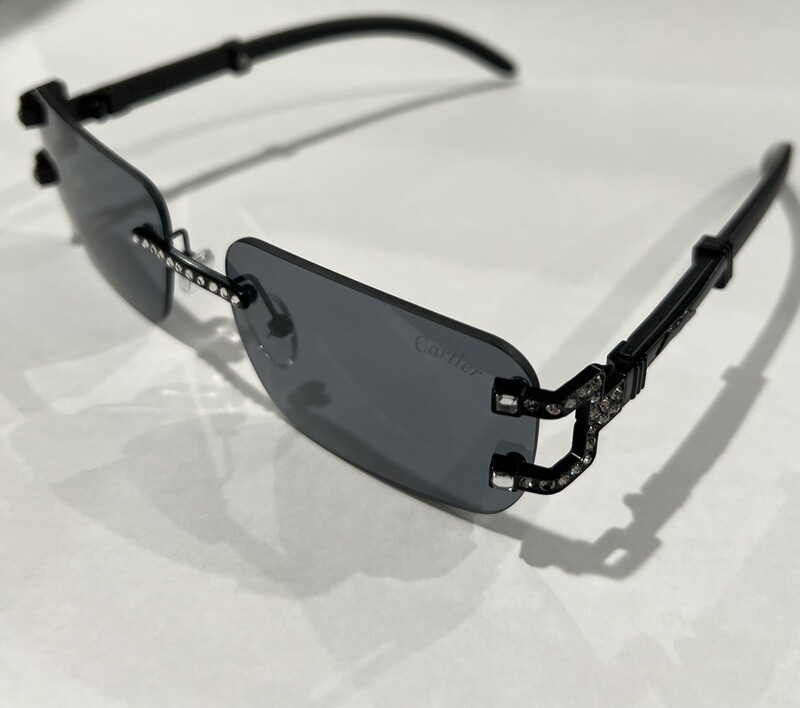 Black Cartier Sunglasses