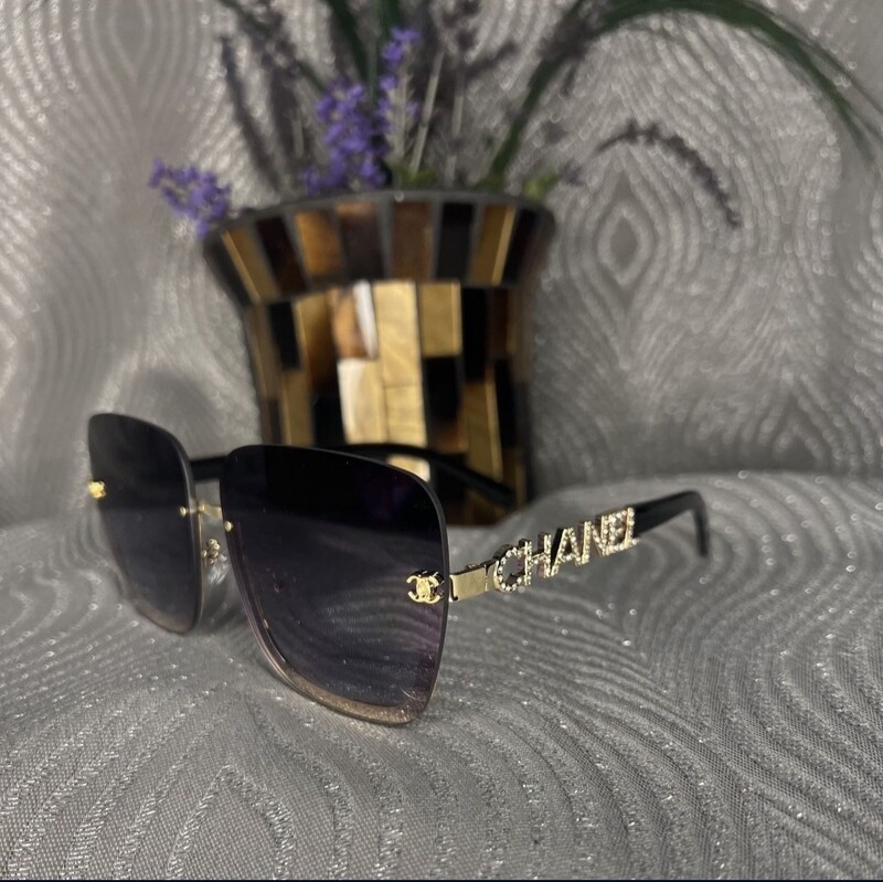Chanel Black Gold Bling