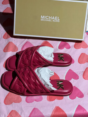 MK - Slide Sandal Rubin Red - Size 6