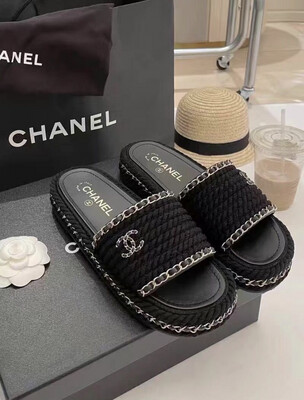 C- Slide Slipper Black/Gold