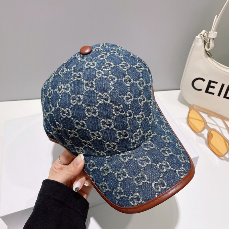 Gucci Hat - Blue/brown
