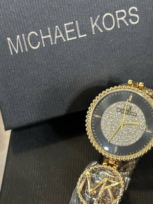 MK Gold/black Watch