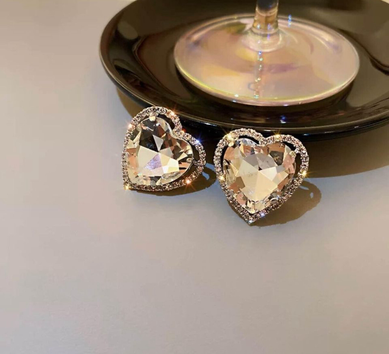 Heart Shaped Clip On Earrings