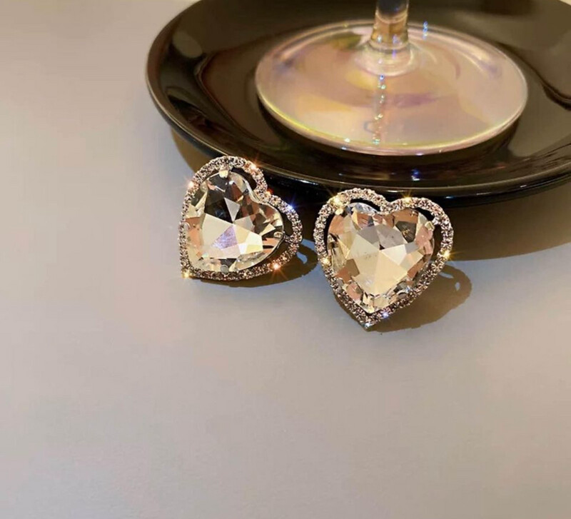 Heart Shaped Clip On Earrings