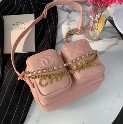 Chanel Double Bubble Cross Pink