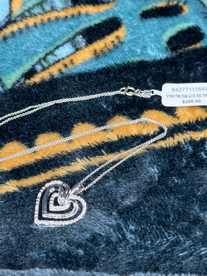 1/10 Ct Diamond Heart Necklace