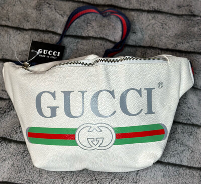 Gucci Large White Fanny Pack
