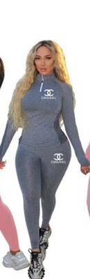 Chanel Track Suit Grey