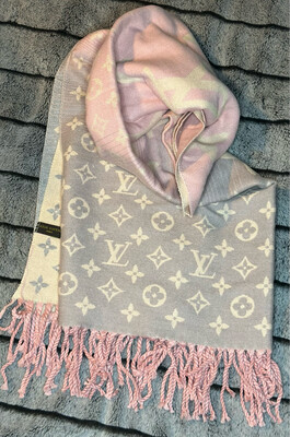 Pink And Purple Shawl