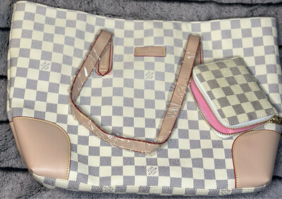 LV Larger Light Checker With Wallet