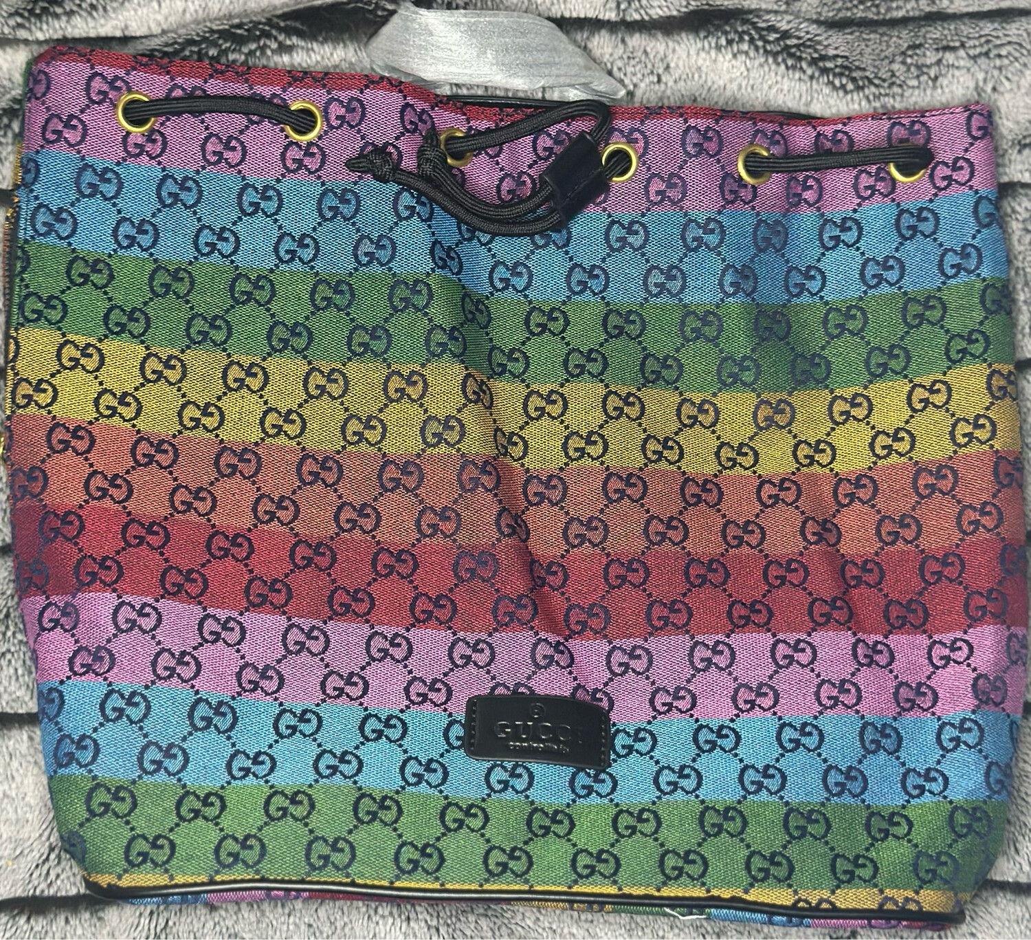 Gucci Multi Color Pull Book Bag