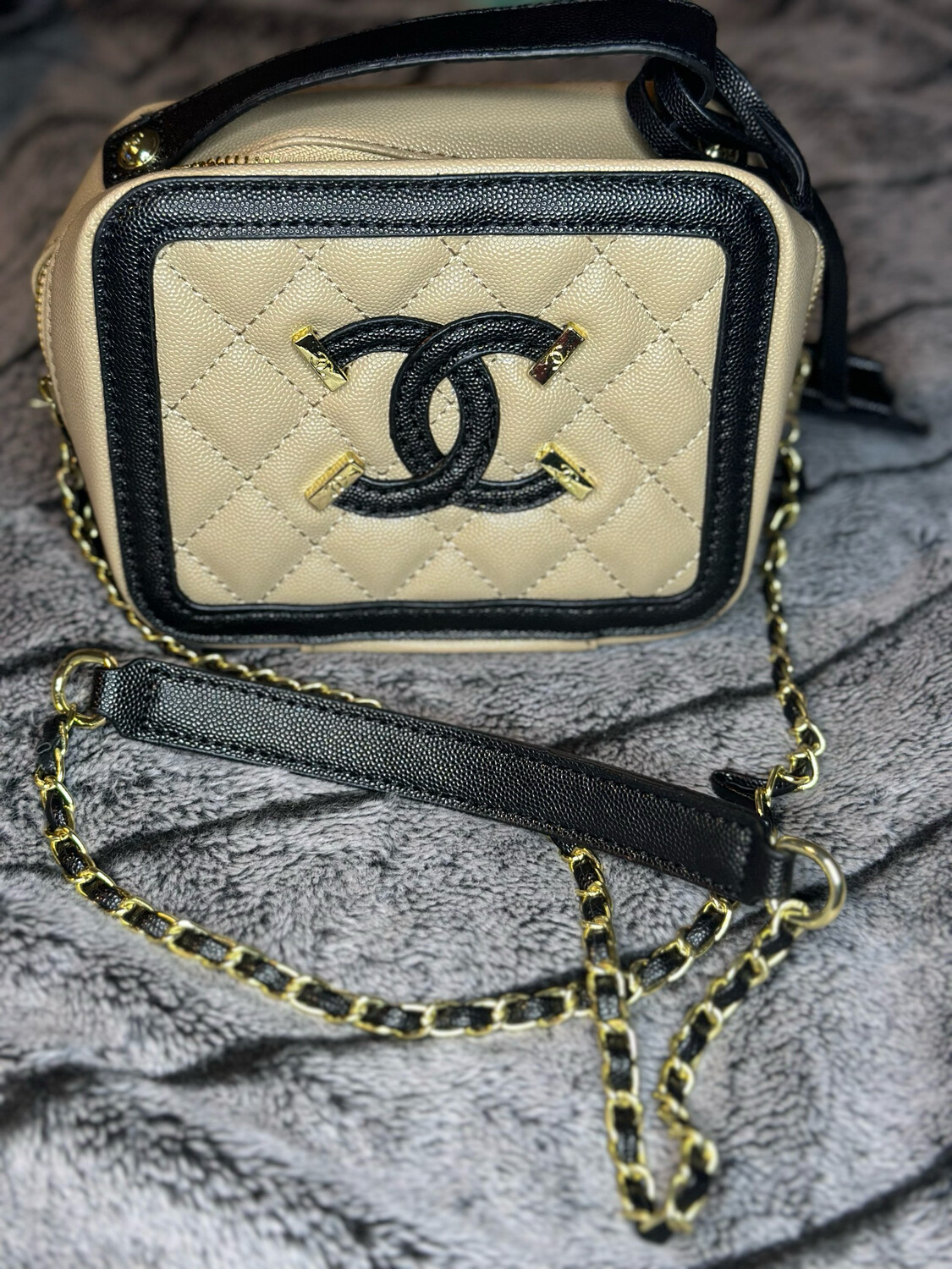 Chanel Brown/black Boxy