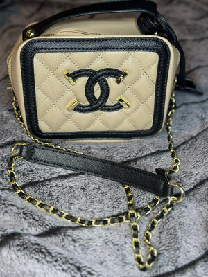 Chanel Brown/black Boxy