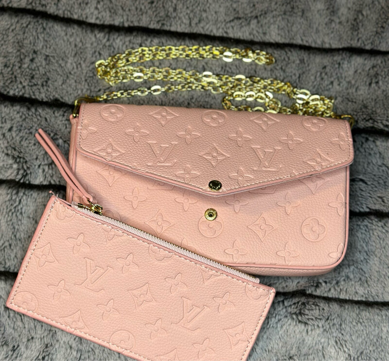Pink LV Purse With Wallet