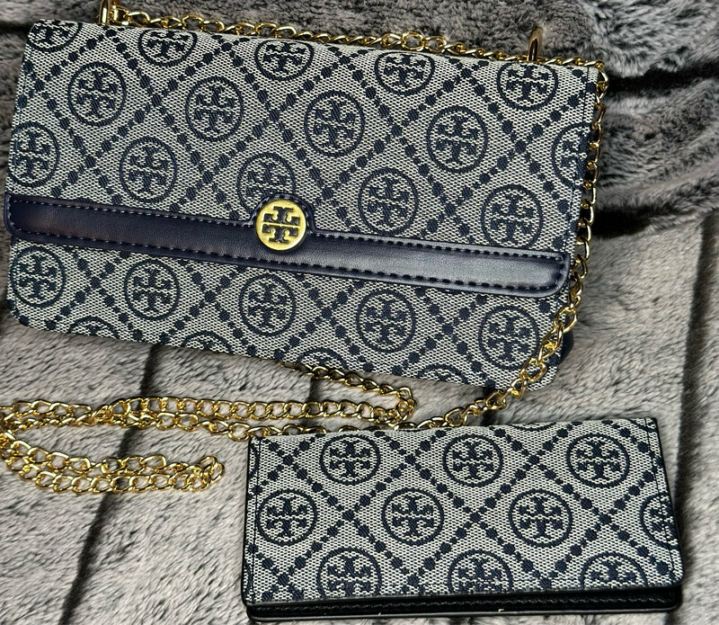 Tory Butch Blue Handbag