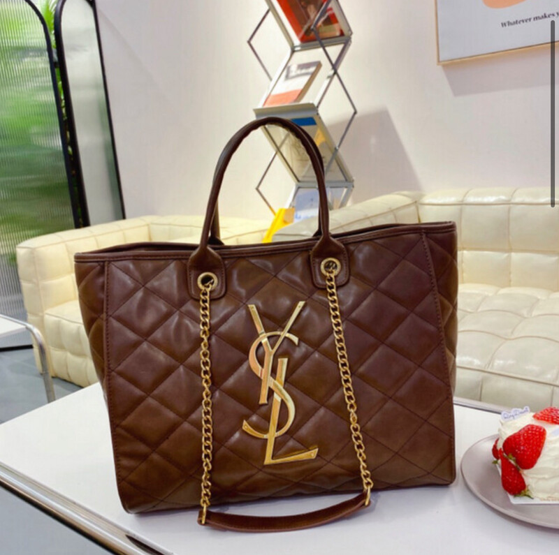 Ysl Brown Tote Bag