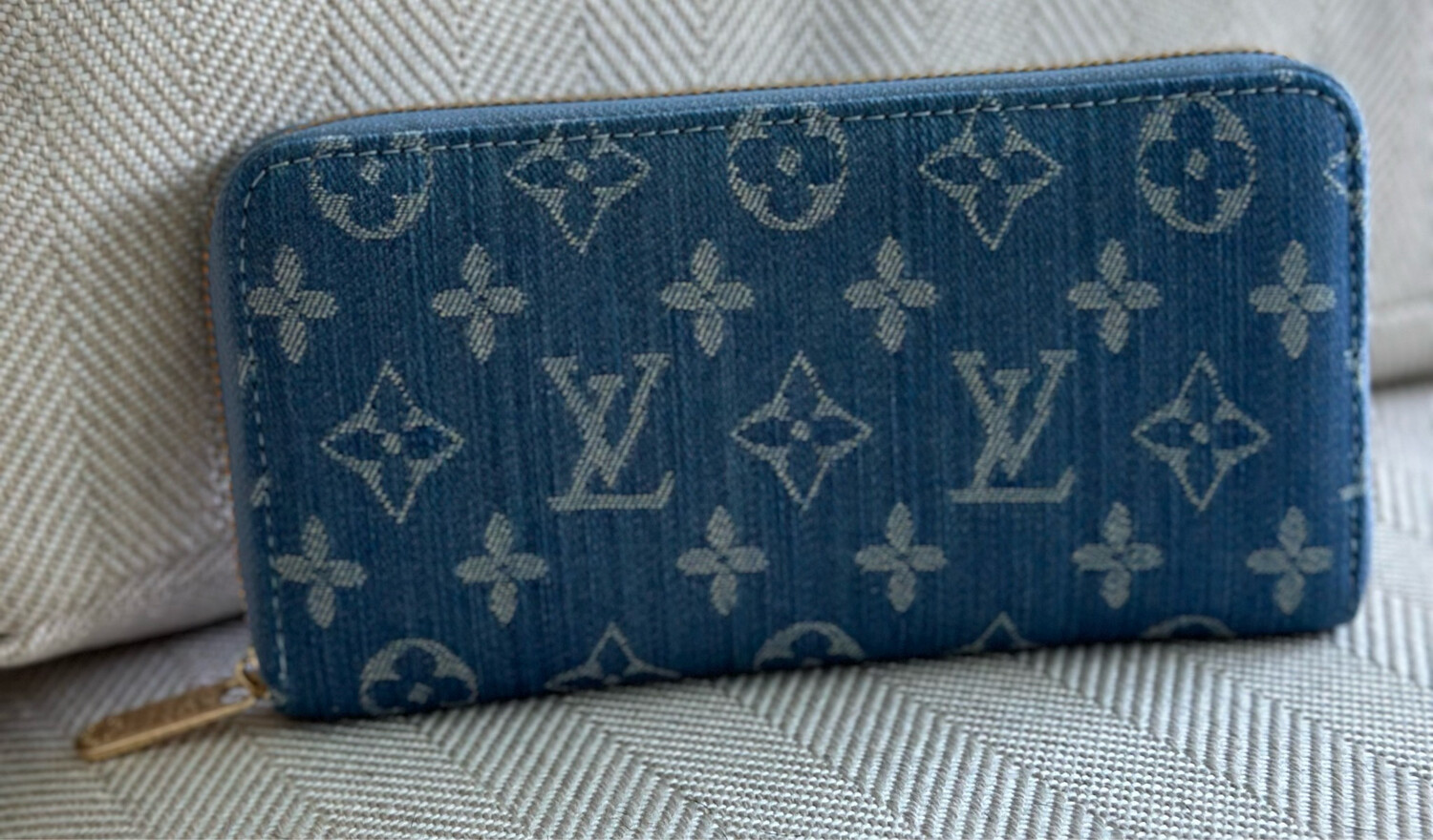 LV Denim Wallet
