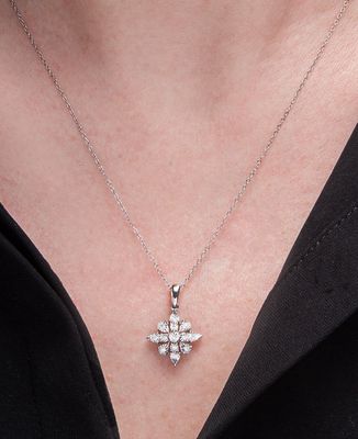 1/10 Ct Diamond Cluster 18”