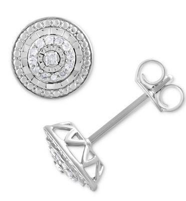 Diamond Stud Earrings 1/10 Ct
