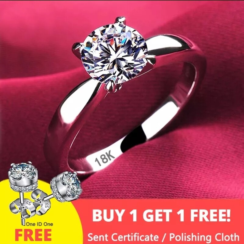 Luxury 1pc Engagement Ring