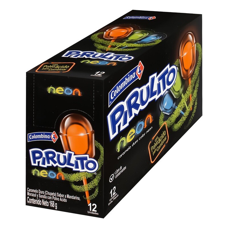 Pirulito Neón x12und