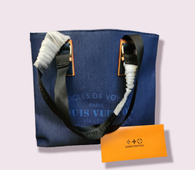 LV Denim Ex Large Blue jean Tote