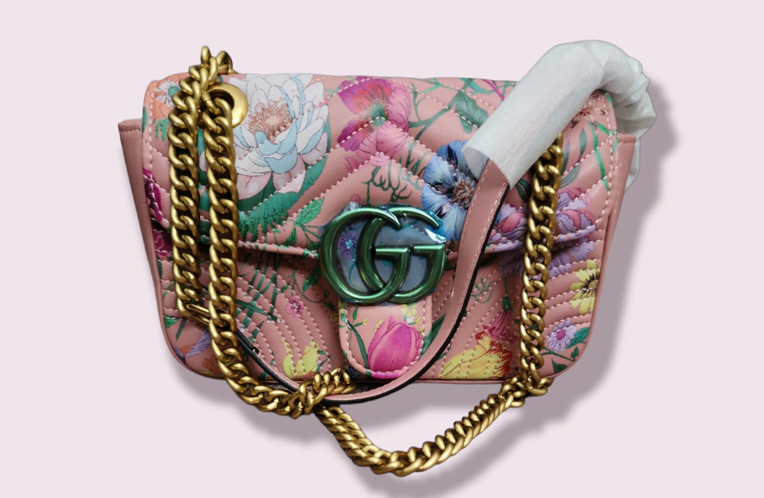 Gucci Pink Floral Bag