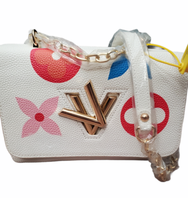 LV White Twist Handbag