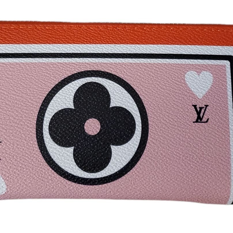 LV Game On Pink Zip Top Wallet