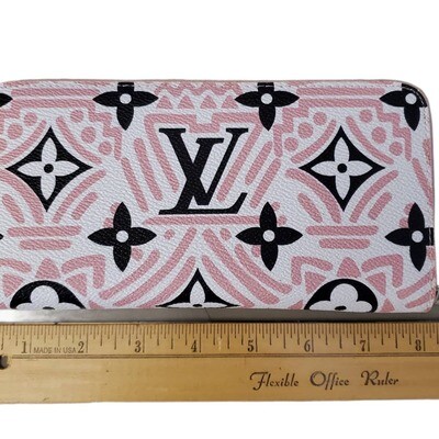 LV Pink/Black Zip Top Wallet