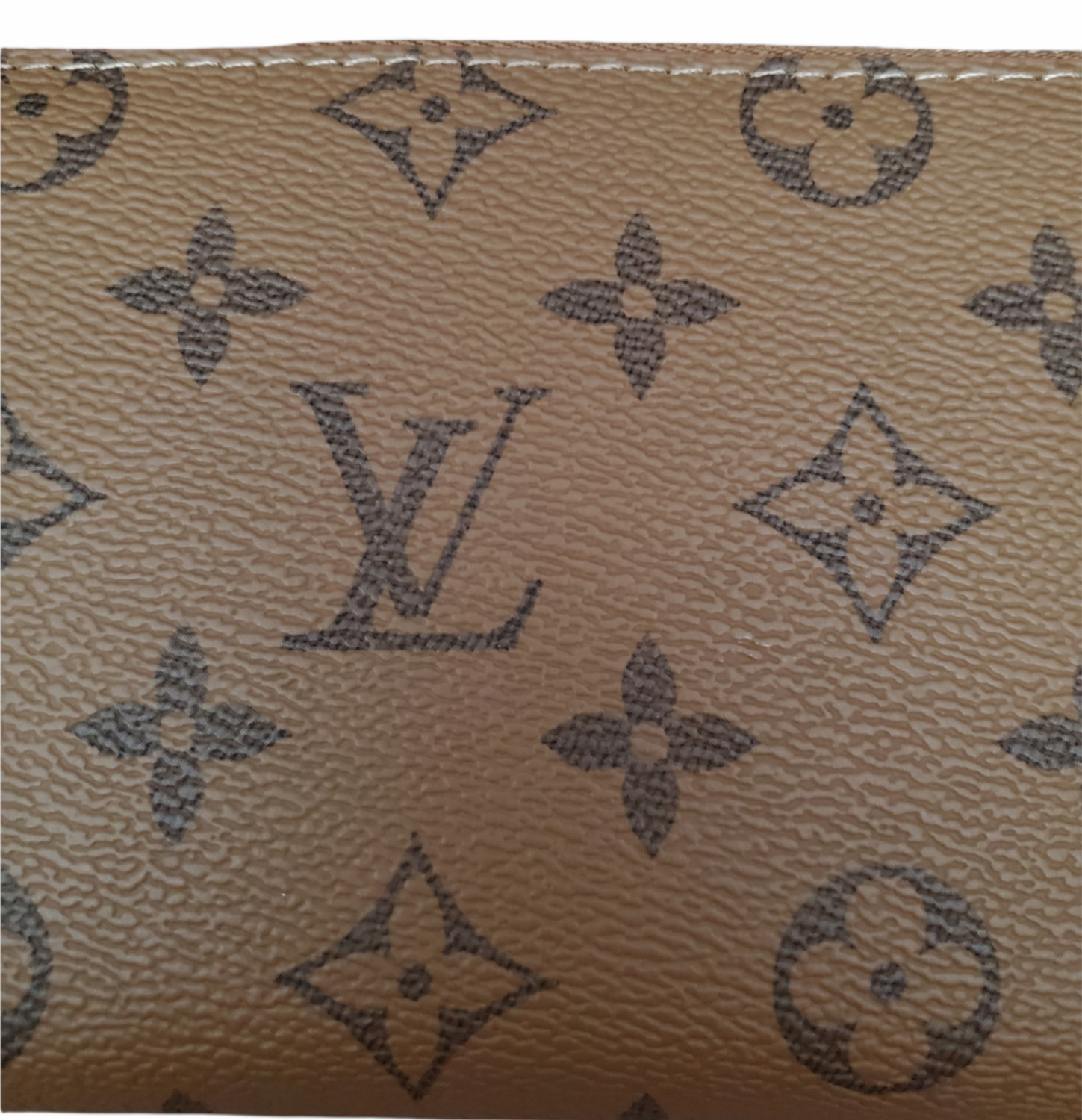 LV Double Zipper Brown/Tan Wallet