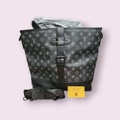 LV Black/Grey Shoulder Work Bag