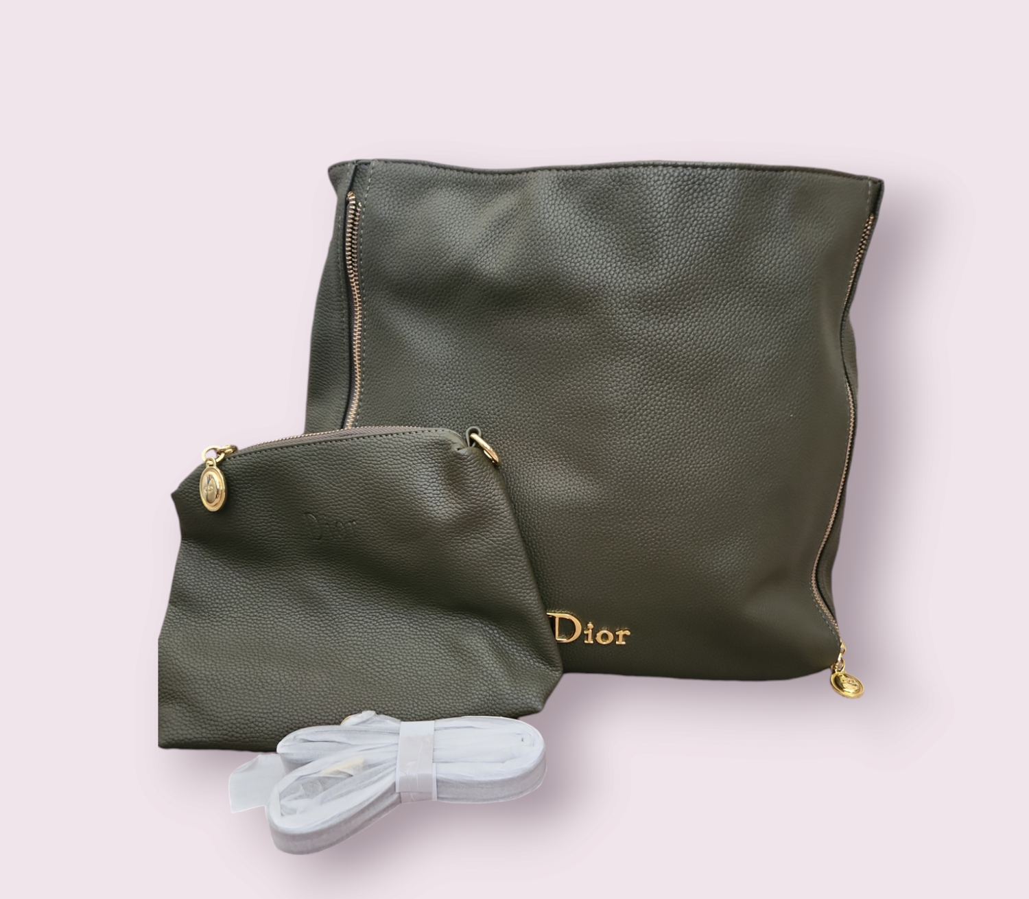 Dior Hunter Green Bucket Bag