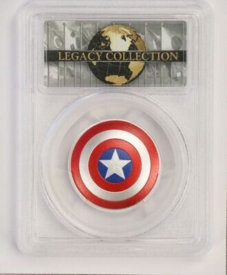 2019 Captain America Shield Silver Coin