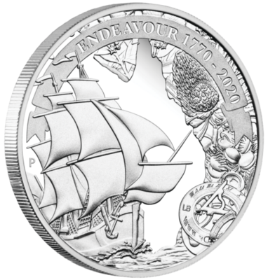 2020 Voyage of Discovery Endeavour 1oz silver