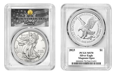 2023 Silver Eagle PCGS MS70 Magnum Opus